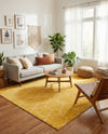 Trellis Mosaic Collection Area Rug - Arborville (Yellow) Rectangle Yellow  lifestyle 17