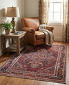 Heritage Elegance Collection Area Rug -  Schonbrunn Rectangle Burgundy  lifestyle 6