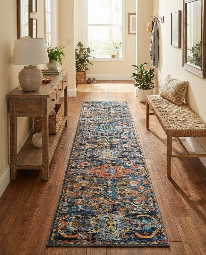 Heritage Elegance Collection Area Rug -  Potala Runner Multi  lifestyle 74