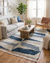 Cozy Cove Shag Collection Area Rug -  Tidewater Rectangle Blue  lifestyle 9
