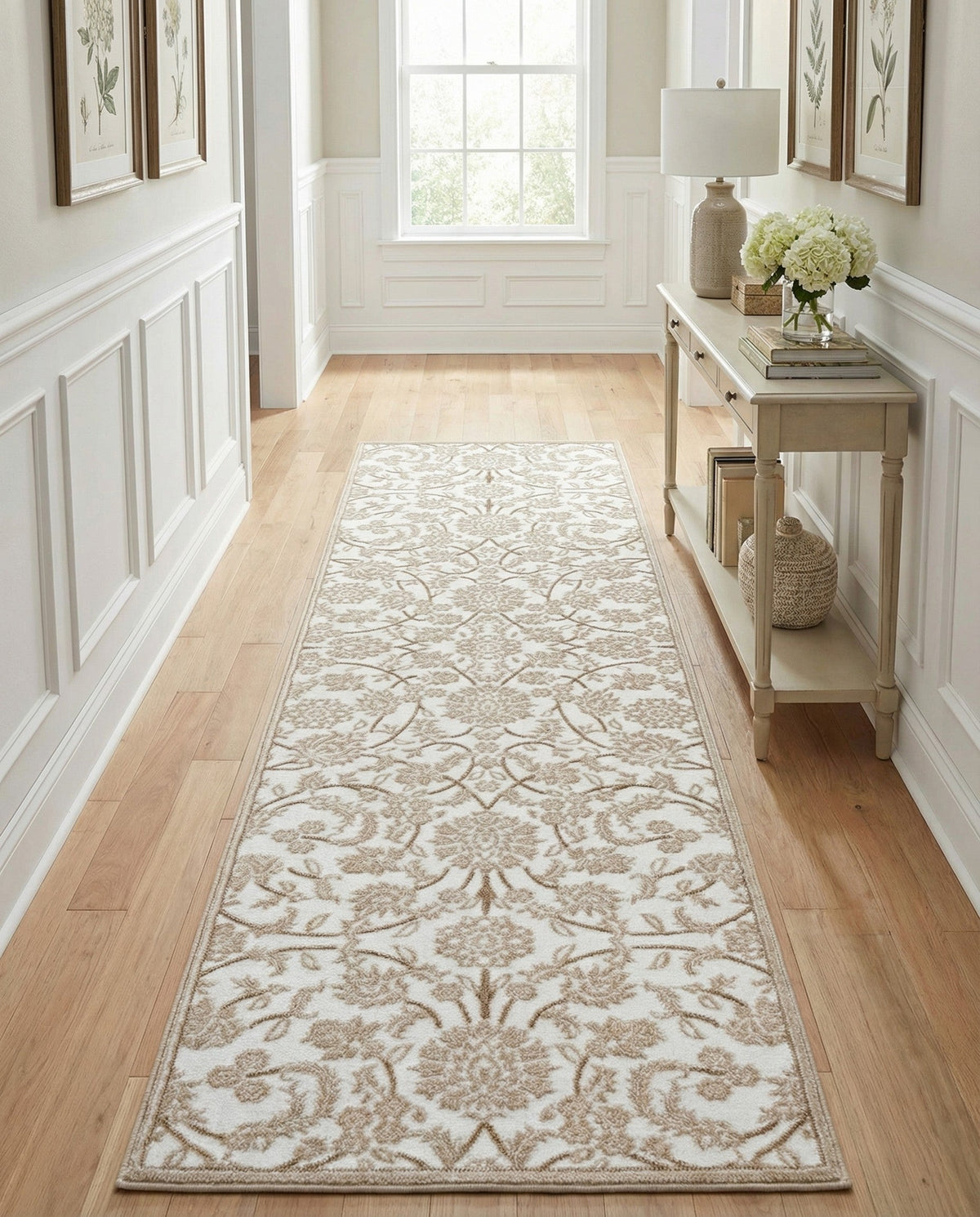 Andes Summit Collection Area Rug -  Chimborazo Runner Snow White  lifestyle 138