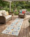Bahama Breeze Outdoor Collection Area Rug -  Andros Runner Gray  lifestyle 63