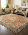 Patio Heritage Collection Area Rug -  Haven Rectangle Rust Red  lifestyle 17