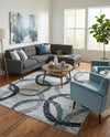 Santa Fe Trails Collection Area Rug -  Taos Rectangle Ivory  lifestyle 16