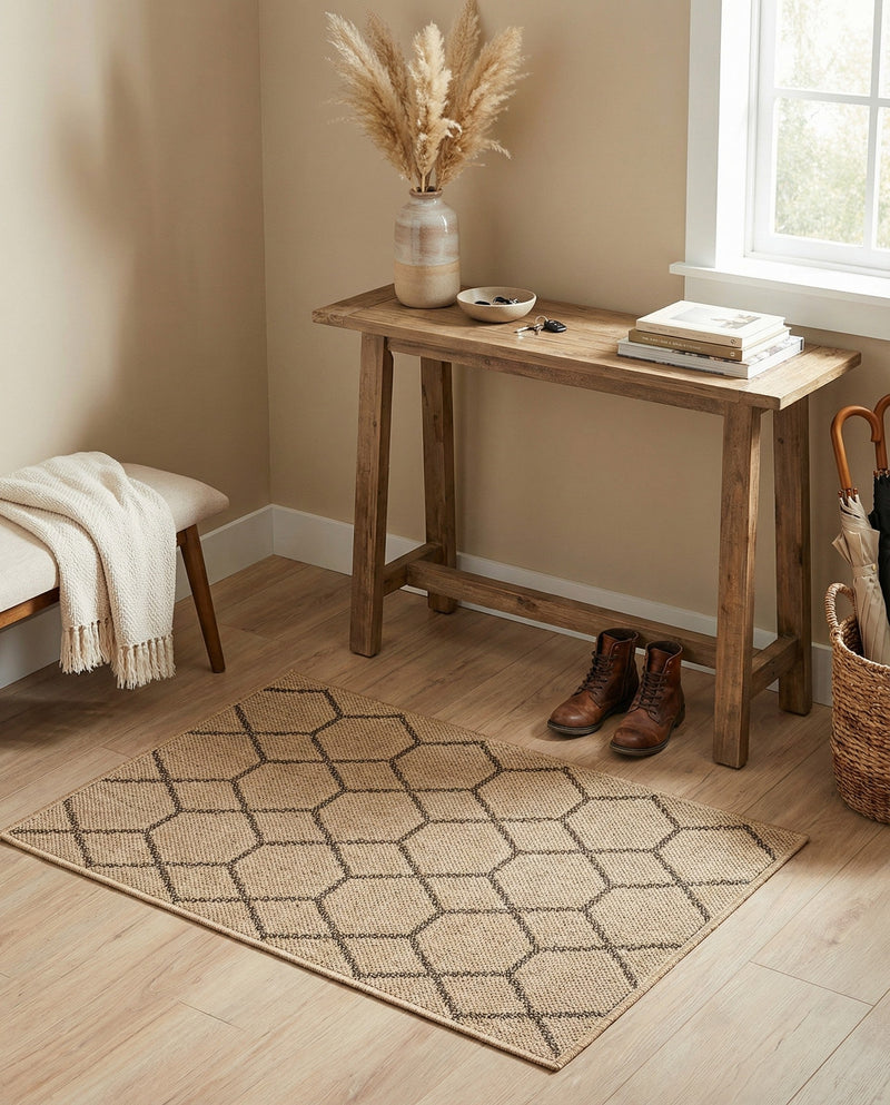 Sahara Sands Collection Area Rug -  Faiyum Rectangle Natural  lifestyle 19