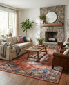 Eden Oasis Collection Area Rug -  Refuge (Terracotta) Rectangle Terracotta  lifestyle 13