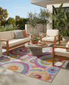 Urban Terrace Collection Area Rug -  Plaza Rectangle Multi  lifestyle 13