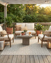 Urban Oasis Rugs Collection Area Rug -  Rooftop (Light Gray) Rectangle Light Gray  lifestyle 9