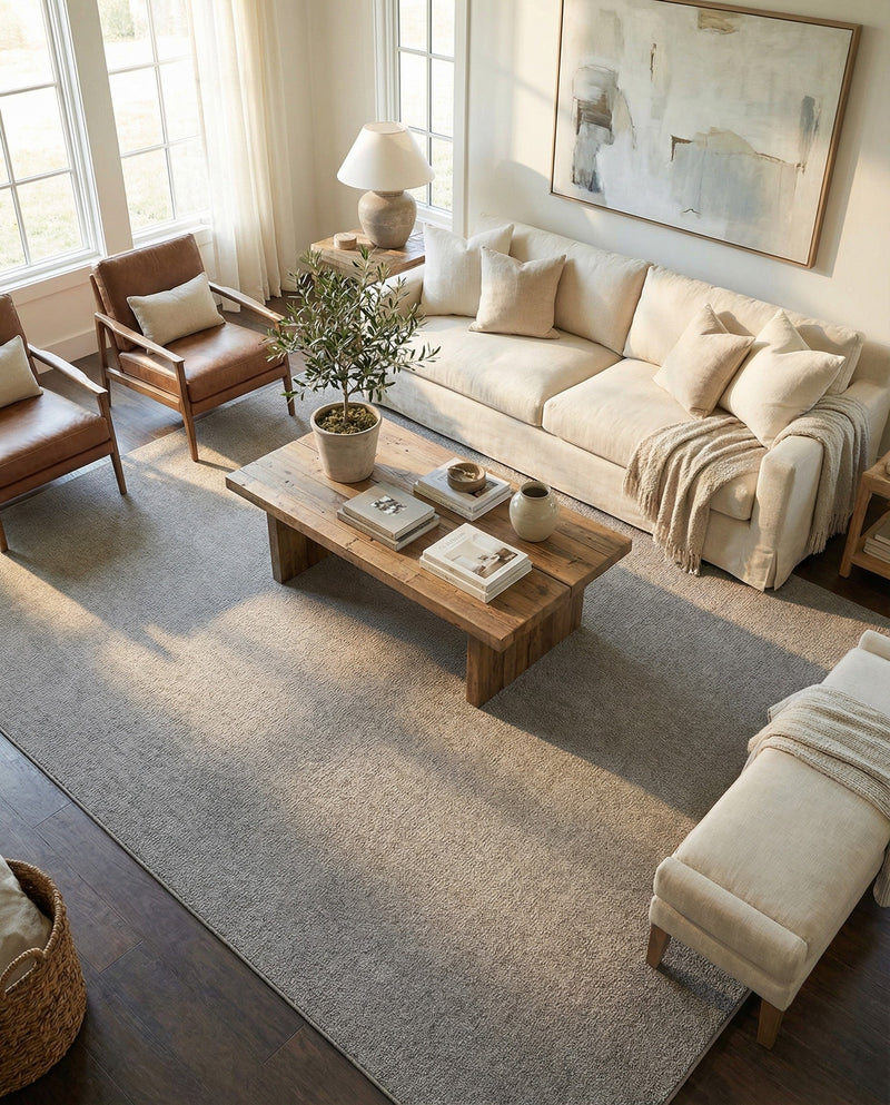 Seaside Serenity Collection Area Rug - Marina Rectangle Light Gray  lifestyle 12