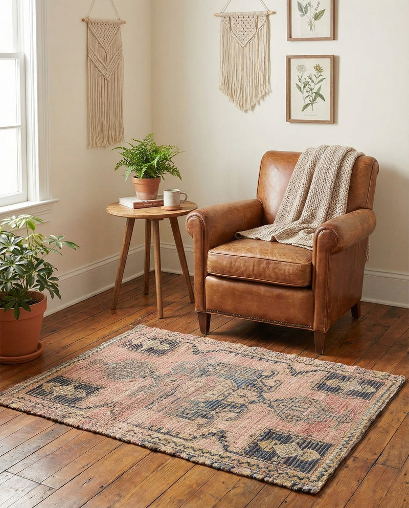 Savannah Threads Collection Area Rug -  Sonoran Rectangle Antique Red  lifestyle 3