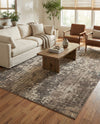 Chromatic Oasis Collection Area Rug -  Tropic Rectangle Gray  lifestyle 29