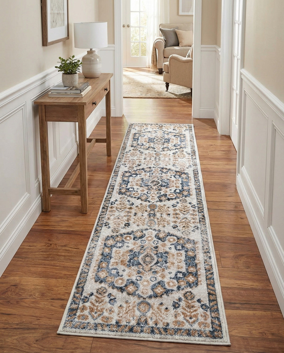 Cambridge Classics Collection Area Rug -  Pembroke (Cream) Runner Cream  lifestyle 80