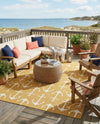Seaside Haven Rugs Collection Area Rug - Sapphire (Yellow) Square Yellow  lifestyle 45