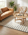 Monochrome Collection Area Rug -  Ash Rectangle Ivory White  lifestyle 21