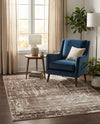 Sanctuary Retreat Collection Area Rug -  Asylum Rectangle Chocolate Brown  lifestyle 44