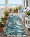 Seaside Haven Rugs Collection Area Rug -  Wavecrest Runner Blue  lifestyle 48