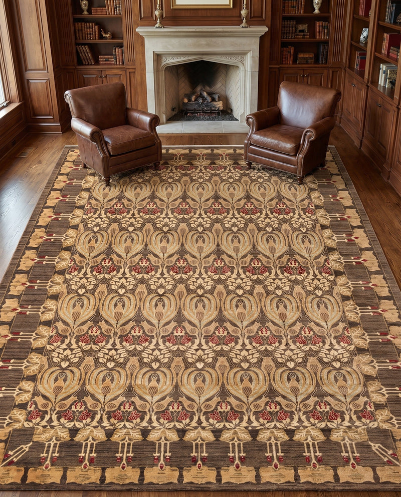 Chelsea Elegance Collection Area Rug -  Brompton (Brown) Rectangle Brown  lifestyle 46