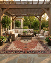 Patio Heritage Collection Area Rug -  Gazebo Rectangle Multi  lifestyle 8