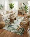 Seaside Blooms Collection Area Rug -  Tropic Rectangle Multi  lifestyle 41
