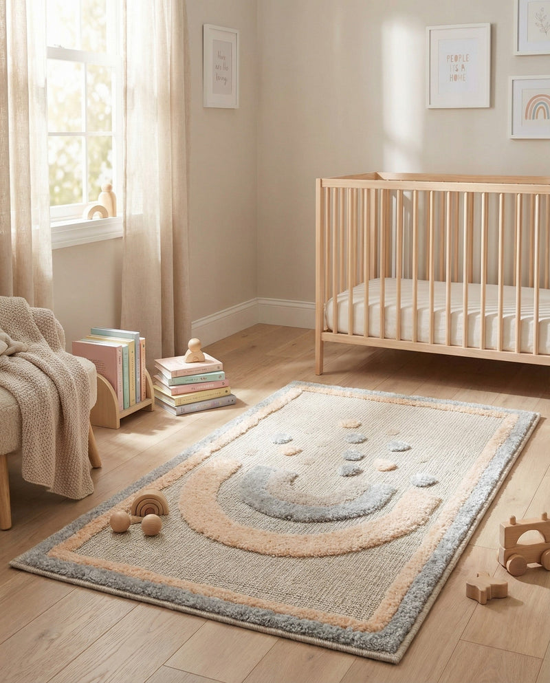 Wonder Tykes Collection Area Rug -  Frolicfield Rectangle Multi  lifestyle 17