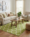 Lattice Gardens Collection Area Rug -  Bloomfield (Light Green) Rectangle Light Green  lifestyle 4