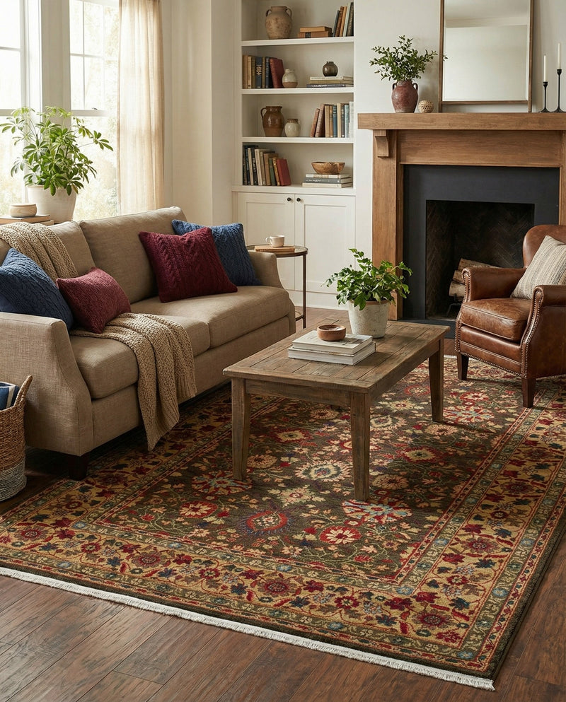 Chelsea Elegance Collection Area Rug -  Osterley Rectangle Light Brown  lifestyle 56
