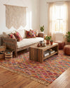 Tulum Trellis Collection Area Rug - Casablanca Rectangle Multi  lifestyle 16