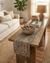 Woven Udaipur Collection Area Rug - Sahara Table Runner Natural  lifestyle 62