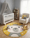Wonder Tykes Collection Area Rug -  Enchant Round Yellow  lifestyle 9