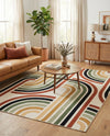 Urban Terrace Collection Area Rug -  Piazza Rectangle Multi  lifestyle 12