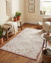 Tribal Terrace Treasures Collection Area Rug - Mayan Marina (Rust Red) Rectangle Rust Red  lifestyle 15
