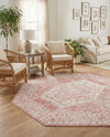 Cambridge Classics Collection Area Rug -  Pembroke (Pink) Octagon Pink  lifestyle 19