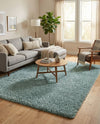 Plush Oasis Collection Area Rug - Serenity (Light Slate Blue) Rectangle Light Slate Blue  lifestyle 8