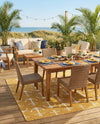 Seaside Haven Rugs Collection Area Rug - Sapphire (Yellow) Rectangle Yellow  lifestyle 7