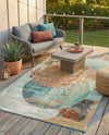 Urban Terrace Collection Area Rug -  Portico Rectangle Multi  lifestyle 9