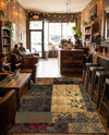 Bistro Lounge Collection Area Rug -  Lungo Rectangle Beige  lifestyle 17