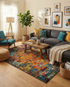 Marrakesh Elegance Collection Area Rug -  Larache Rectangle Multi  lifestyle 8