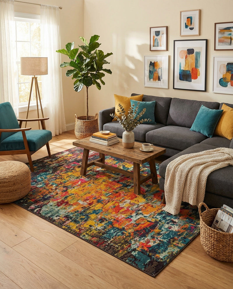 Marrakesh Elegance Collection Area Rug -  Larache Rectangle Multi  lifestyle 8