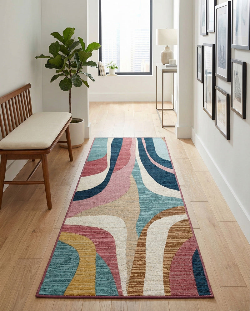 Urban Terrace Collection Area Rug - Venice Runner Multi  lifestyle 62