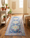 Heritage Elegance Collection Area Rug -  Taj Runner Blue  lifestyle 30