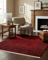 Samarkand Elegance Collection Area Rug -  Konye-Urgench Square Red  lifestyle 65