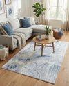 Aegean Elegance Washables Collection Area Rug -  Paros Rectangle Ivory Gray  lifestyle 13