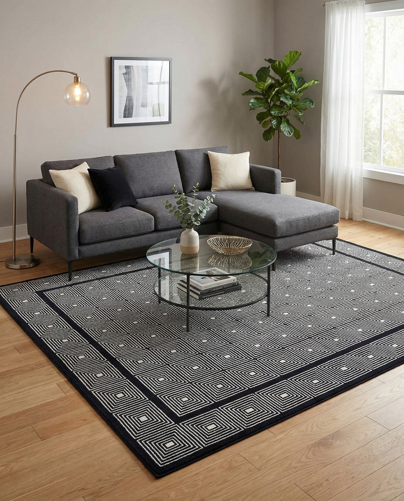 Aravalli Collection Area Rug -  Jaipur Rectangle Midnight Blue  lifestyle 30