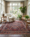 Heritage Elegance Collection Area Rug -  Schonbrunn Rectangle Burgundy  lifestyle 38