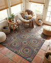 Coastal Terrace Collection Area Rug -  Lagoon Rectangle Multi  lifestyle 16