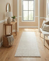 Solid Shag Seaside Collection Area Rug - Azure Cove (Ivory) Runner Ivory  lifestyle 44