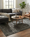 Dover Terrace Collection Area Rug -  Lagoon (Dark Gray) Rectangle Dark Gray  lifestyle 16