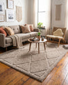 Trellis Haven Collection Area Rug - Havenwood Rectangle Beige  lifestyle 12
