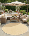 Urban Oasis Rugs Collection Area Rug -  Rooftop (Yellow Ivory) Round Yellow Ivory  lifestyle 68