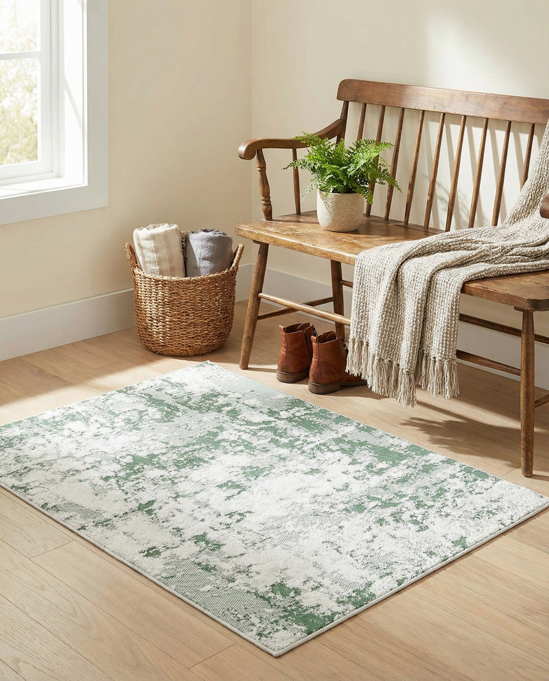 Cathedral Elegance Collection Area Rug -  Basilica Rectangle Green  lifestyle 77